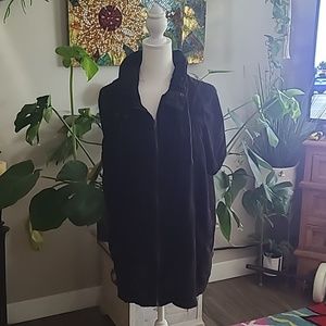 Charlotte Russ zipper shirt jacket